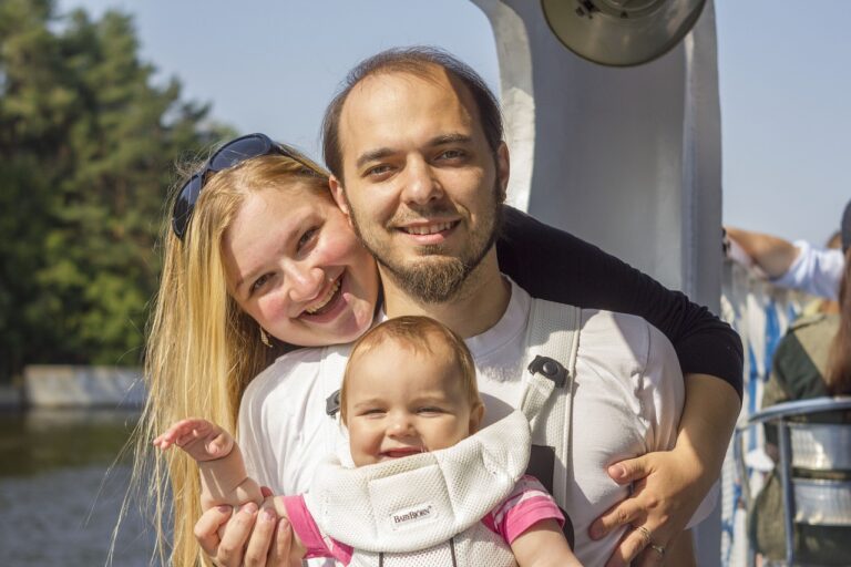 famiglia straniera in vacanza in Italia