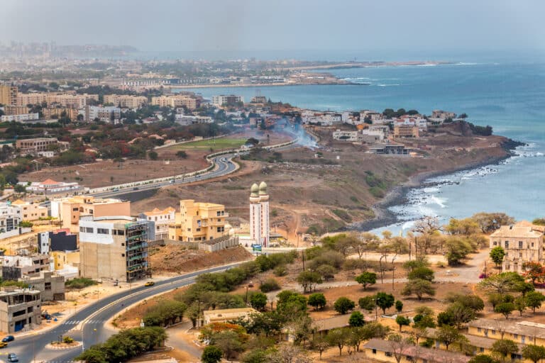 veduta area di Dakar
